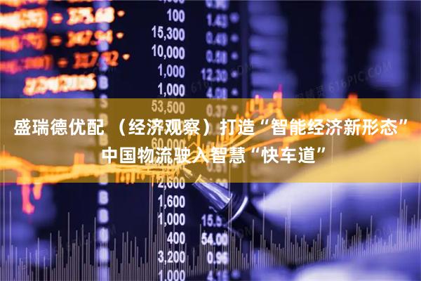 盛瑞德优配 （经济观察）打造“智能经济新形态” 中国物流驶入智慧“快车道”