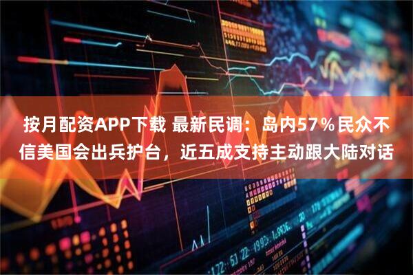 按月配资APP下载 最新民调：岛内57％民众不信美国会出兵护台，近五成支持主动跟大陆对话
